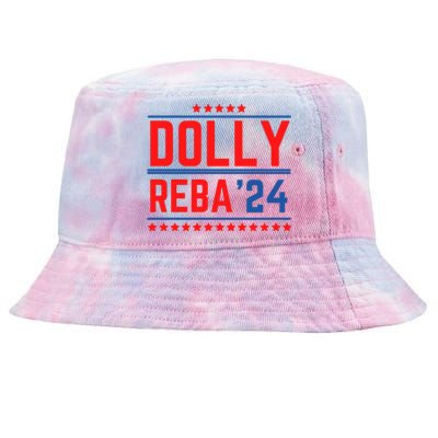 Dolly Reba 2024 Funny Political Tie-Dyed Bucket Hat