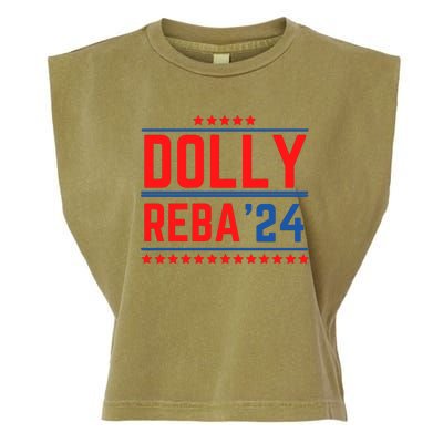 Dolly Reba 2024 Funny Political Garment-Dyed Women's Muscle Tee