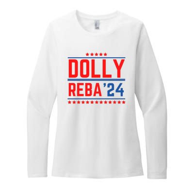 Dolly Reba 2024 Funny Political Womens CVC Long Sleeve Shirt