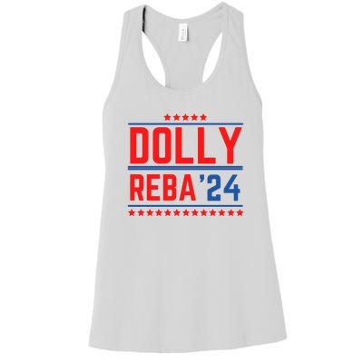 Dolly Reba 2024 Funny Political Women's Racerback Tank