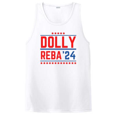 Dolly Reba 2024 Funny Political PosiCharge Competitor Tank