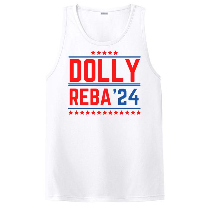 Dolly Reba 2024 Funny Political PosiCharge Competitor Tank