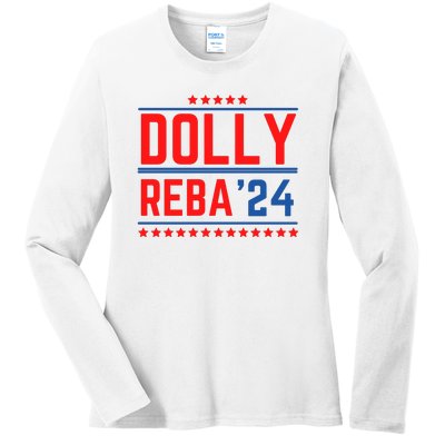 Dolly Reba 2024 Funny Political Ladies Long Sleeve Shirt