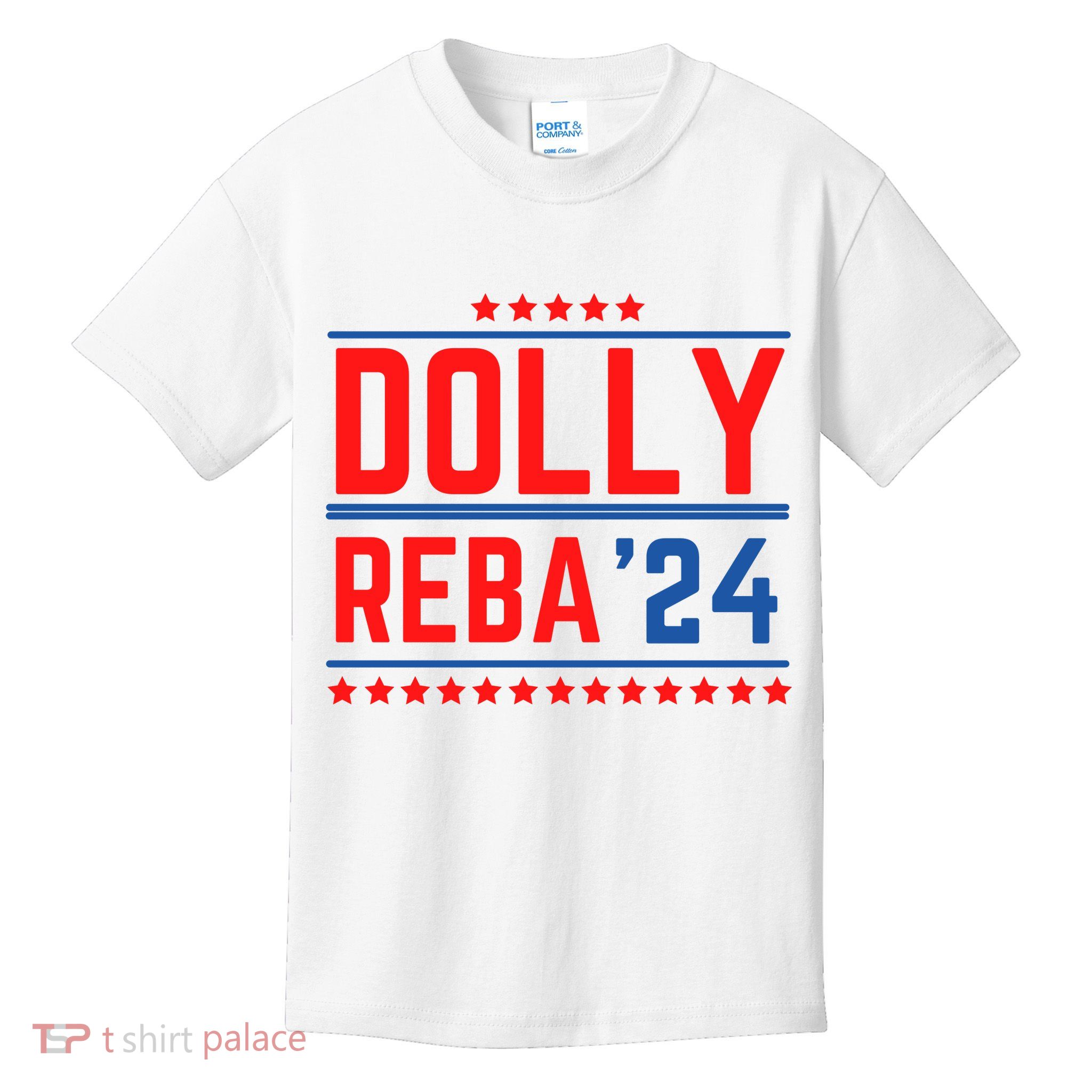 Dolly Reba 2024 Funny Political Kids T-Shirt