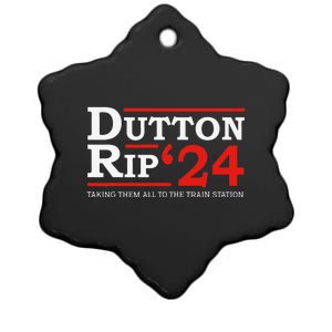 Dutton Rip 2024 President Day 4th of July Ceramic Star Ornament