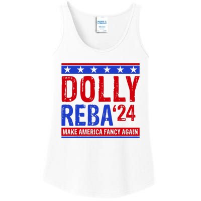 Dolly Reba 24 Make America Fancy Again Ladies Essential Tank