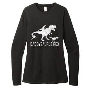 Daddysaurus Rex 3 Daddy Dinosaur Womens CVC Long Sleeve Shirt