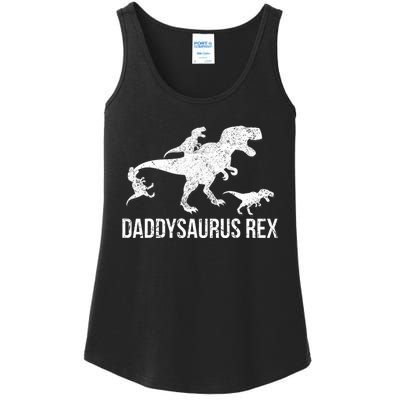 Daddysaurus Rex 3 Daddy Dinosaur Ladies Essential Tank