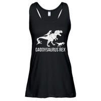 Daddysaurus Rex 3 Daddy Dinosaur Ladies Essential Flowy Tank