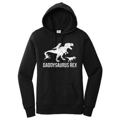 Daddysaurus Rex 3 Daddy Dinosaur Women's Pullover Hoodie