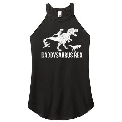 Daddysaurus Rex 3 Daddy Dinosaur Women's Perfect Tri Rocker Tank