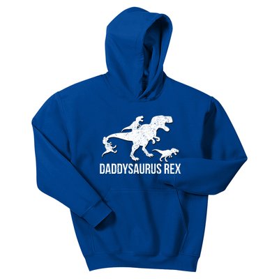 Daddysaurus Rex 3 Great Gift Kids Hoodie