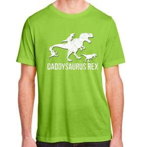 Daddysaurus Rex 3 Daddy Dinosaur Vneck Adult ChromaSoft Performance T-Shirt