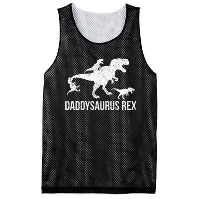 Daddysaurus Rex 3 Daddy Dinosaur Vneck Mesh Reversible Basketball Jersey Tank