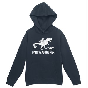 Daddysaurus Rex 3 Daddy Dinosaur Vneck Urban Pullover Hoodie