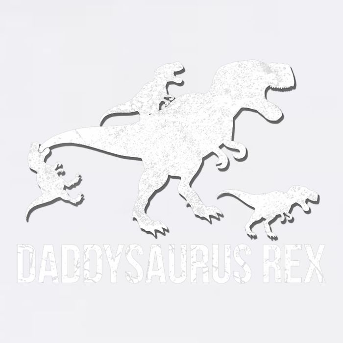 Daddysaurus Rex 3 Daddy Dinosaur Vneck Garment-Dyed Sweatshirt