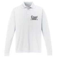 Down Right Awesome For Down Syndrome Awareness Gift Performance Long Sleeve Polo