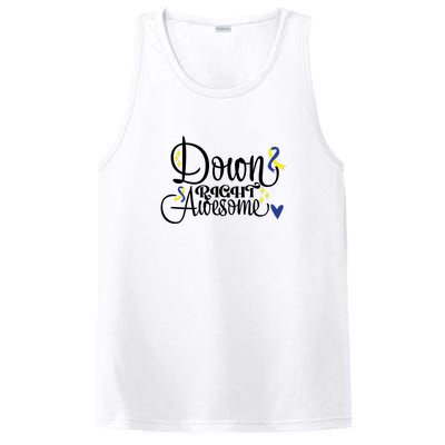 Down Right Awesome For Down Syndrome Awareness Gift PosiCharge Competitor Tank