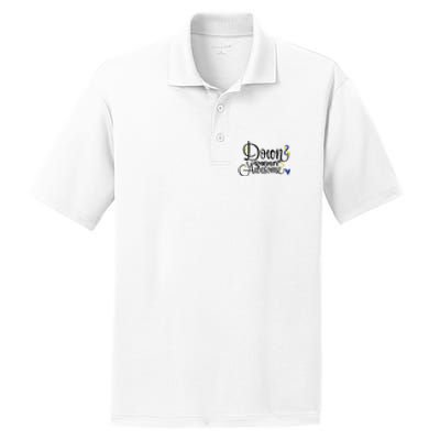 Down Right Awesome For Down Syndrome Awareness Gift PosiCharge RacerMesh Polo