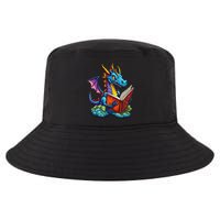 Dragon Reading A Book Cool Comfort Performance Bucket Hat