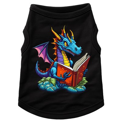 Dragon Reading A Book Doggie Tank