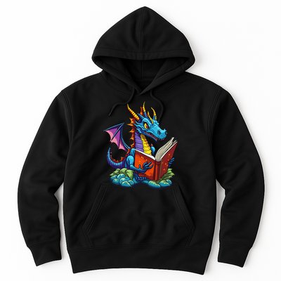Dragon Reading A Book Hoodie