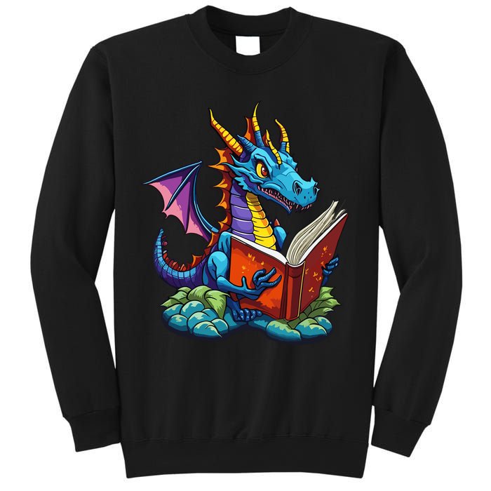 Dragon Reading A Book Sweatshirt