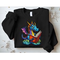 Dragon Reading A Book Sweatshirt