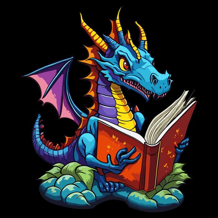 Dragon Reading A Book Sweatshirt