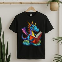 Dragon Reading A Book T-Shirt