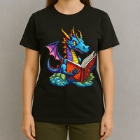 Dragon Reading A Book T-Shirt