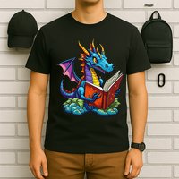 Dragon Reading A Book T-Shirt