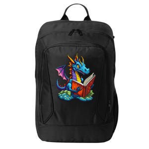 Dragon Reading A Book City Backpack