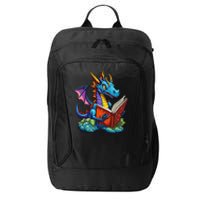 Dragon Reading A Book City Backpack