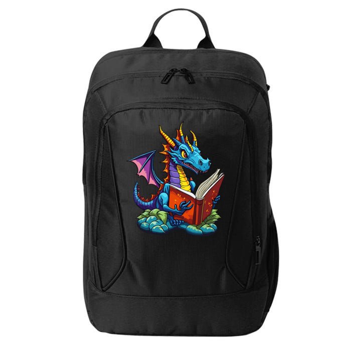 Dragon Reading A Book City Backpack