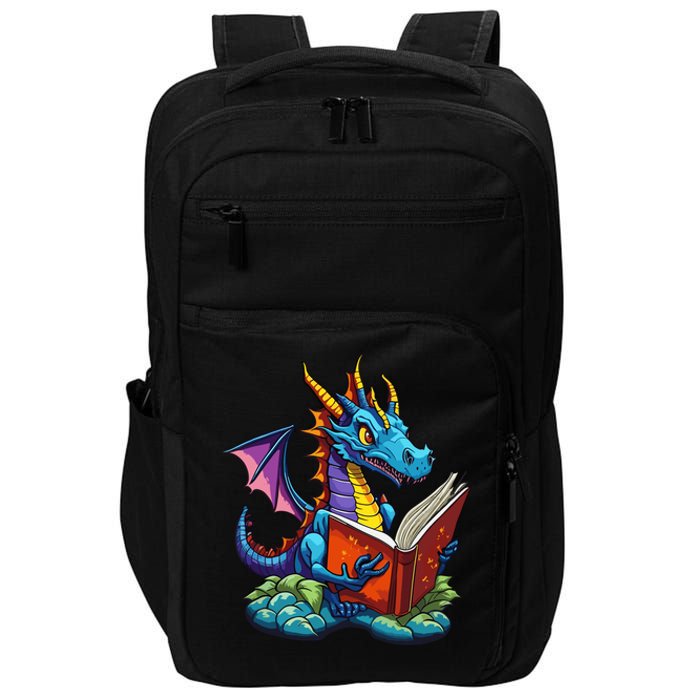 Dragon Reading A Book Impact Tech Backpack