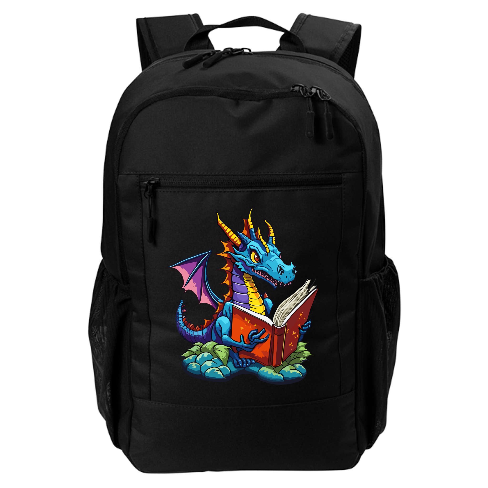 Dragon Reading A Book Backpack