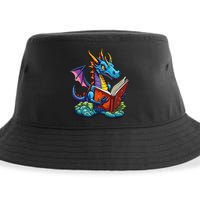 Dragon Reading A Book Sustainable Bucket Hat