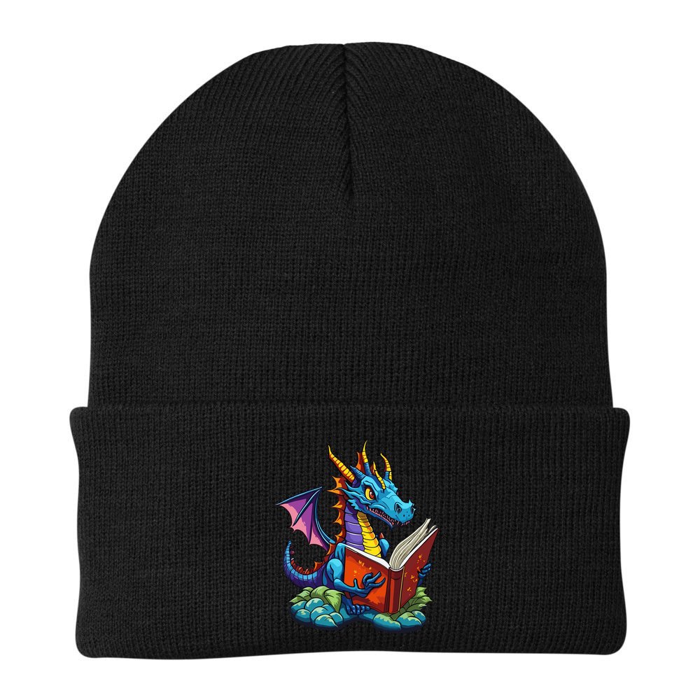 Dragon Reading A Book Beanie
