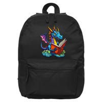 Dragon Reading A Book 16 in Basic Backpack