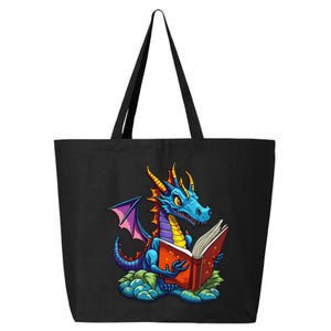 Dragon Reading A Book 25L Jumbo Tote