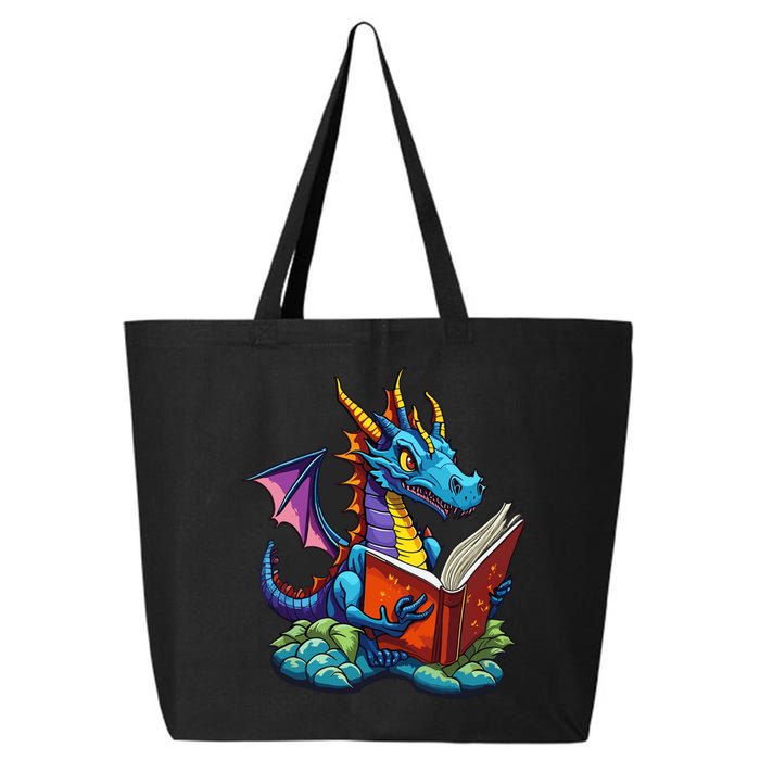 Dragon Reading A Book 25L Jumbo Tote