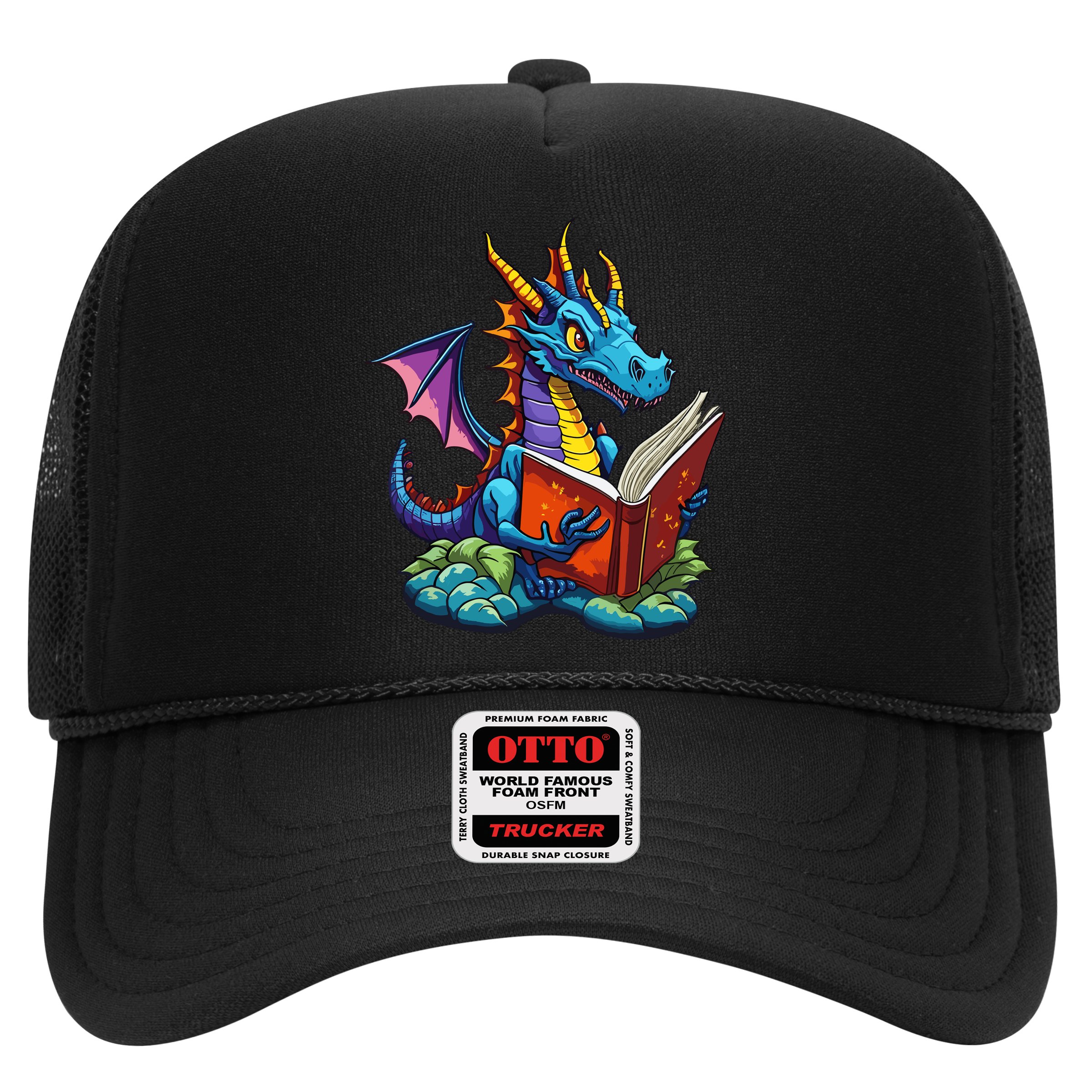 Dragon Reading A Book Hat