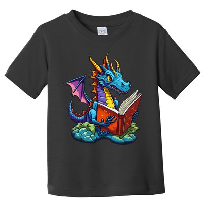 Dragon Reading A Book Toddler T-Shirt