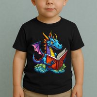 Dragon Reading A Book Toddler T-Shirt