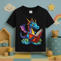 Dragon Reading A Book Toddler T-Shirt