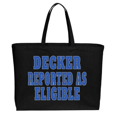 Decker Reported As Eligible Trendy Cotton Canvas Jumbo Tote