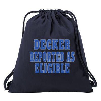 Decker Reported As Eligible Trendy Drawstring Bag