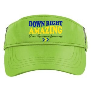 Down Right Amazing Down Syndrome Awareness Adult Drive Performance Visor