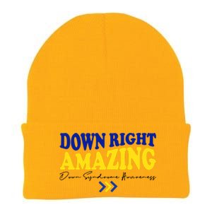 Down Right Amazing Down Syndrome Awareness Knit Cap Winter Beanie